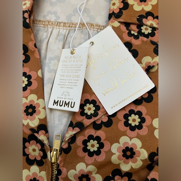 Show Me Your Mumu Outlaw Long Sleeve Dress in Aurora Floral Denim - Picture 5 of 14